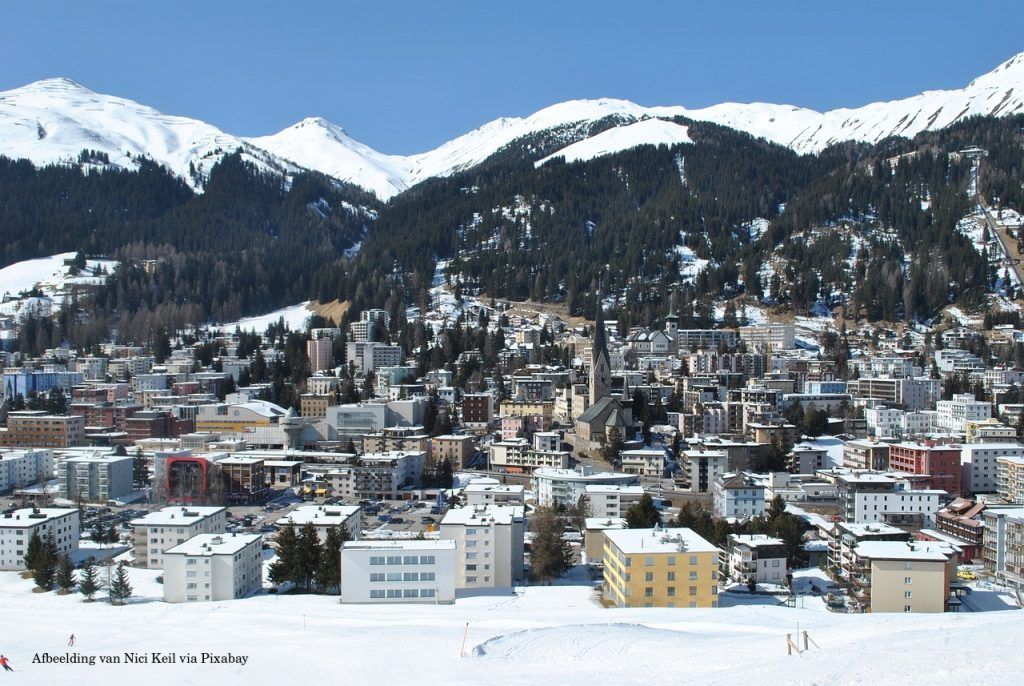 Het World Economic Forum in Davos (WEF) Davos, Zwitserland