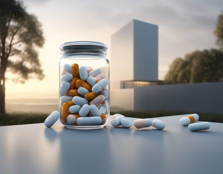 Pot Met Homeopatische Middelen In Een Dure Buitenwijk (ai Generated)